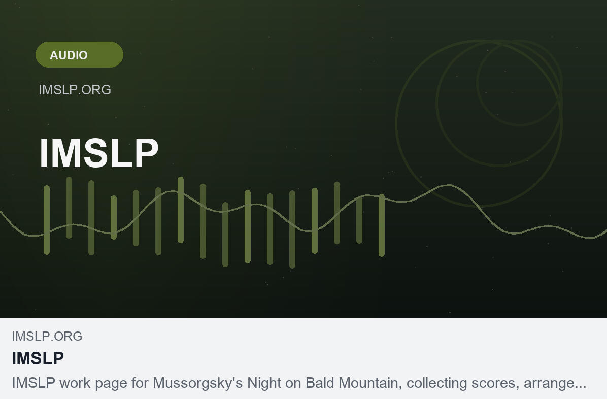 IMSLP recordings source