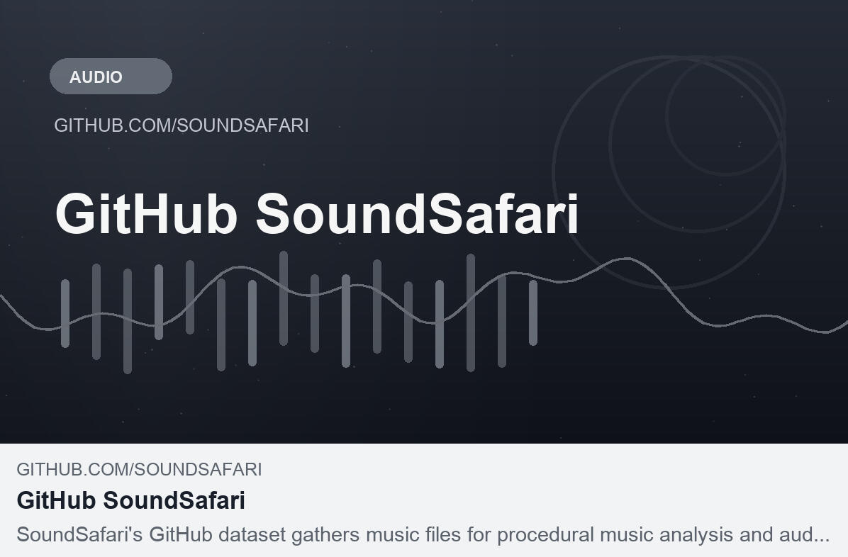 SoundSafari CC0 music source